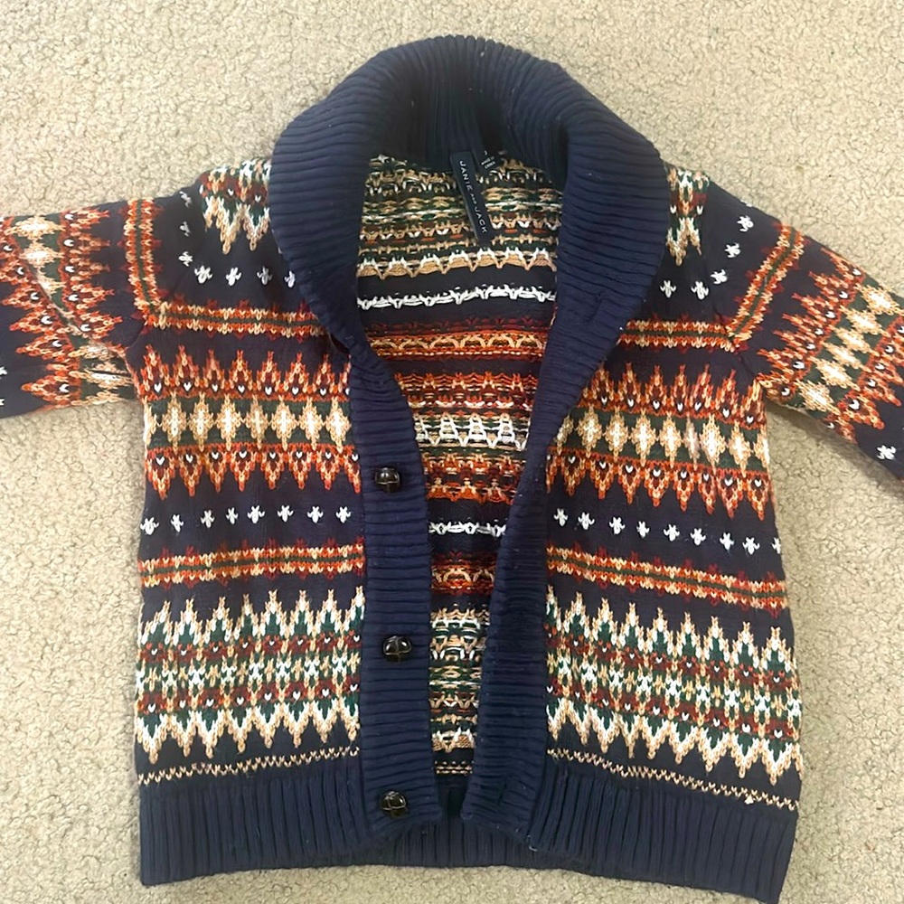 Janie & Jack Fair Isle Cardigan